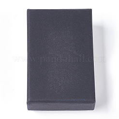 Красно-бумажные картонные шкатулки для драгоценностей&nbsp;LS-CBOX-WH0003-02