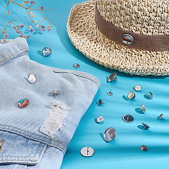 8 стиль фурнитура для броши из нержавеющей стали&nbsp;STAS-PH0006-97