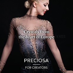 Камни preciosa® crystal hotfix с плоской основой&nbsp;Y-PRC-HSS12-90090