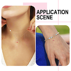 8 шт. 4-х цветные подвески из латуни с эмалью&nbsp;KK-TA0001-74