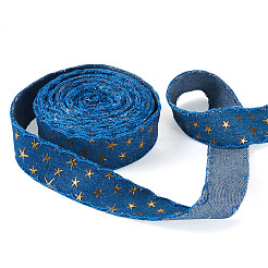 5 ярд полиэстеровой ленты для тиснения с 3D-звездой и золотом&nbsp;OCOR-TAC0023-14C