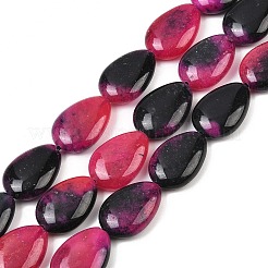 Двухцветные нити бусин из натурального белого нефрита&nbsp;G-Z105-B01-01G