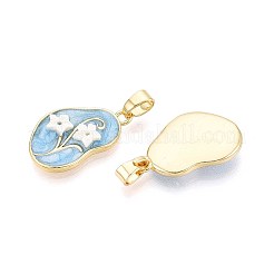 Латунь эмаль подвески&nbsp;KK-N277-08G