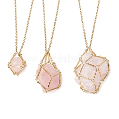 3 шт. 3 стиля 304 нержавеющая сталь кубовидная цепочка макраме мешочек пустой держатель для камня изготовление ожерелья&nbsp;NJEW-JN05199