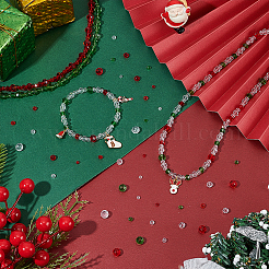 1920 шт. 4 стиля рождественских стеклянных бусин&nbsp;EGLA-PH0001-94