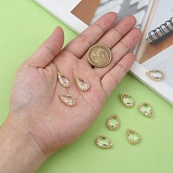 Прозрачные стеклянные подвески&nbsp;GLAA-T007-08G