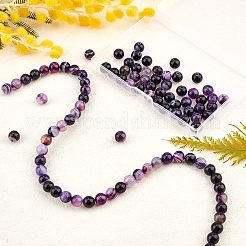 2 нить из натурального полосатого агата/полосчатого агата&nbsp;G-OC0002-24