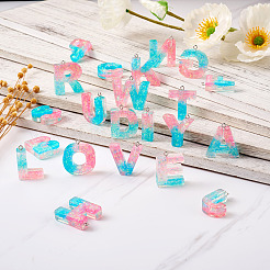 26шт 26 стиля прозрачные подвески из эпоксидной смолы&nbsp;CRES-TA0001-13