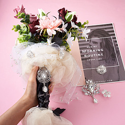 10 шт. набор из 10 брошей в виде цветка&nbsp;JEWB-BY0001-04