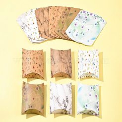 30 шт. 6 стильных подарочных коробок с бумажными подушками с печатью&nbsp;CON-FS0001-20