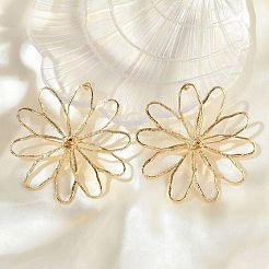 Серьги сплава&nbsp;LS-EJEW-D300-02G-02