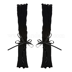 Полиэстер женское кружево длинный рукав&nbsp;AJEW-WH20060-35A