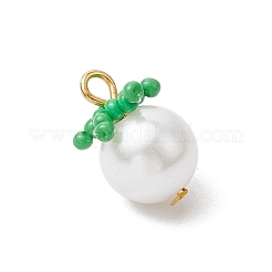 4шт 4 цвета стеклянные жемчужные подвески&nbsp;PALLOY-MZ00745