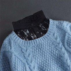 Кружевной воротник из полиэстера&nbsp;DIY-WH0430-634A