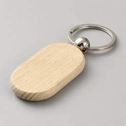 Брелки из бука&nbsp;KEYC-WH0003-22P