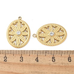 Подвески из нержавеющей стали 304 со стразами&nbsp;STAS-Z122-46G