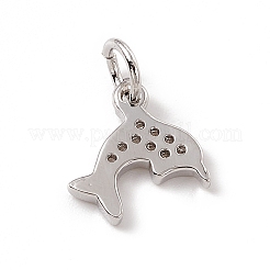 Латунные микро проложить кубического циркония подвески&nbsp;ZIRC-F132-47P