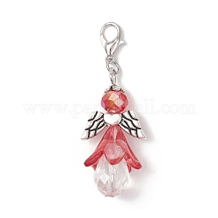 Подвески в виде ангела из стеклянных бусин и акрила&nbsp;HJEW-JM03598