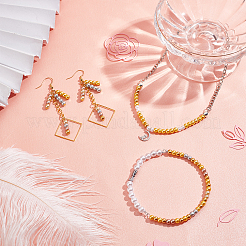 Набор для самостоятельного изготовления браслета из искусственного жемчуга и ожерелья&nbsp;DIY-PH0009-34