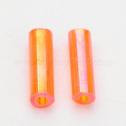 Прозрачные цвета радуги стекло стеклярусом&nbsp;TSDB6MM169