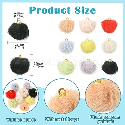 20 шт. плюшевые подвески-помпоны&nbsp;FIND-YW0008-65A