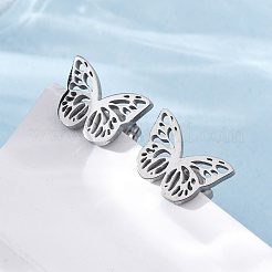 Серьги-гвоздики из нержавеющей стали 304 PW-WG57925-02