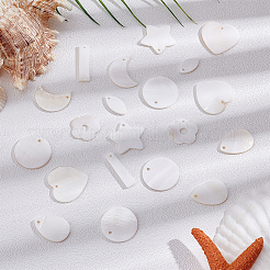 48шт 8 стиля подвески из натуральных пресноводных ракушек&nbsp;SHEL-HY0001-09