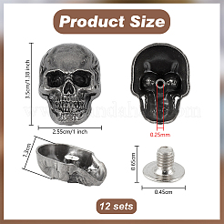 12 шт. декоративные заклепки из сплава&nbsp;AJEW-OC0013-99B