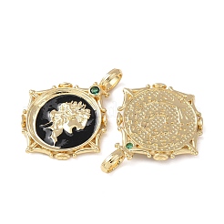 Латунные микро проложить кубического циркония подвески&nbsp;KK-C143-30G