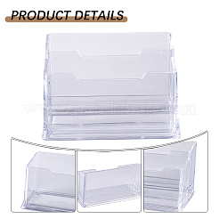 3шт 2 стиля пластиковый держатель для визиток AJEW-CP0006-02