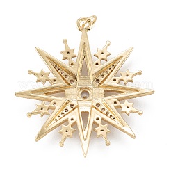 Латунные микро проложить кубический цирконий подвеска&nbsp;ZIRC-P089-15G