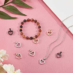 8 шт. подвески из нержавеющей стали 304 двух цветов&nbsp;STAS-DC0006-49