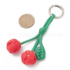 Подвесные украшения из вишневого полиэстера и спандекса&nbsp;HJEW-JM04376