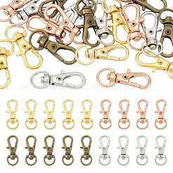 20 шт. двухцветные поворотные карабины-лобстеры из сплава&nbsp;IFIN-TA0001-73