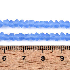 Матовые прозрачные стеклянные бусины&nbsp;X1-GLAA-N016-4mm-05