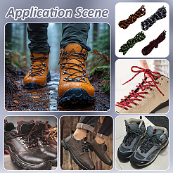 8 пара двухцветных полиэстеровых шнурков&nbsp;FIND-PH0028-91