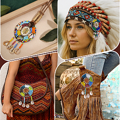 2 шт. нетканый материал для вышивки иглой из фетра и ракушек&nbsp;PATC-PH0001-39A