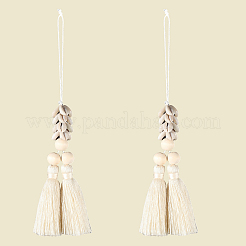 Хлопок подвесные украшения&nbsp;HJEW-WH20023-003