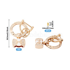 1 шт. брелки с пружинными кольцами из сплава со стразами своими руками&nbsp;FIND-TA0008-54B-G