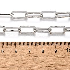 Не тускнеющие унисекс-цепочки из нержавеющей стали 304 с канцелярскими скрепками NJEW-H215-02P