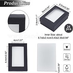 Прямоугольник День Святого Валентина представляет пакеты картонные коробки комплект ювелирных изделий&nbsp;LS-CBOX-NB0001-04