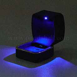 Квадратные пластиковые шкатулки для ювелирных изделий&nbsp;OBOX-F005-02B