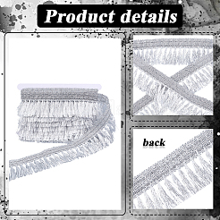 7 ярд кружевной отделки из полиэстера&nbsp;OCOR-GF0005-50B