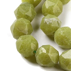 Натурального оливкового нефрита бисер нитей&nbsp;G-NH0021-A17-02