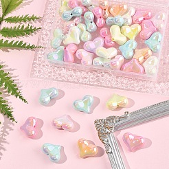 40шт УФ-покрытие непрозрачные акриловые бусины&nbsp;OACR-FS0002-20