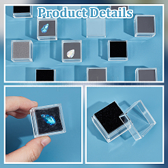 24 квадратная прозрачная пластиковая коробка с бриллиантами&nbsp;CON-OC0001-68B