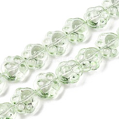 Прозрачные стеклянные бусины гальваническим пряди&nbsp;EGLA-T021-12D