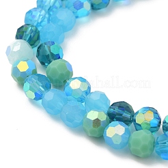 Стеклянные бусины с гальваническим покрытием &nbsp;X1-EGLA-P048-A01