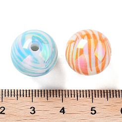 Переливающиеся акриловые бусины с УФ-покрытием&nbsp;MACR-D032-03