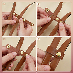 6 шт. 6 стиля кожаный кошелек-укоротитель с регулируемыми пряжками&nbsp;FIND-PH0028-01